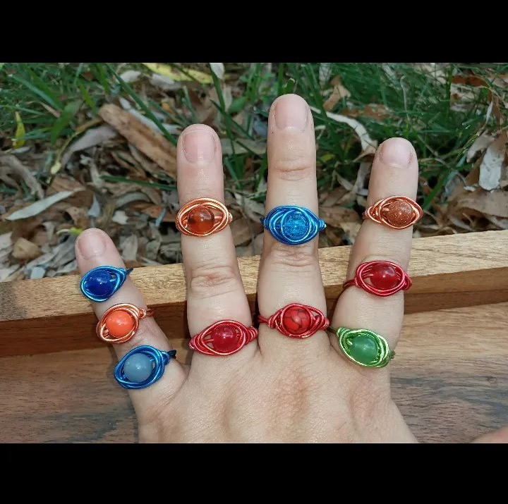 Wire Wrapped Rings with The Eclectic Witch